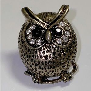 Gold & Silver Owl Jewelry Lot